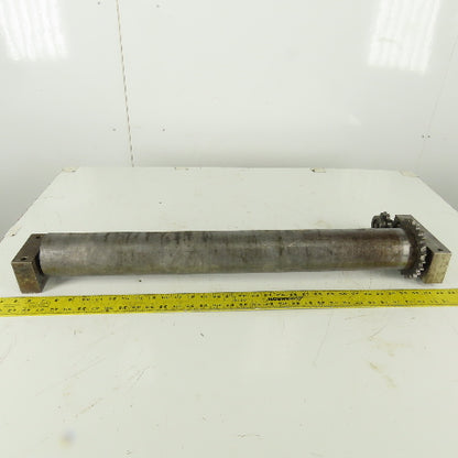 Heavy Duty Chain Driven Power Conveyor Roller 3-1/2" Diameter x 33-1/2" OAL