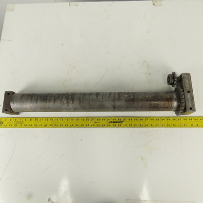 Heavy Duty Chain Driven Power Conveyor Roller 3-1/2" Diameter x 33-1/2" OAL