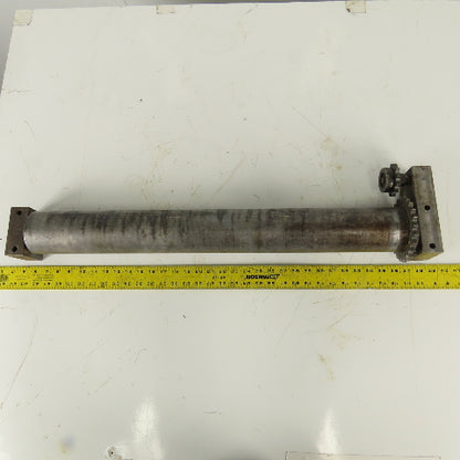 Heavy Duty Chain Driven Power Conveyor Roller 3-1/2" Diameter x 33-1/2" OAL
