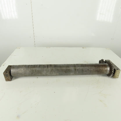 Heavy Duty Chain Driven Power Conveyor Roller 3-1/2" Diameter x 33-1/2" OAL