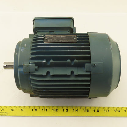Reliance Type AM 80Z AA2 1.2Hp Electric Motor 250-277/440-480V  3Ph 3370RPM