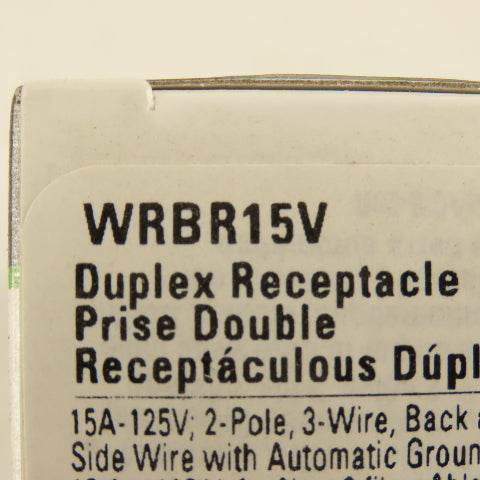 Cooper WRBR15V 15A 125V 3 Wire 2 Pole Commercial Grade Duplex Ivory Lot Of 9
