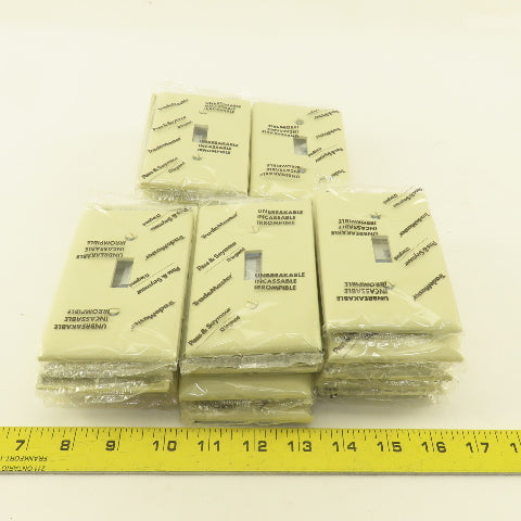 Trade Master TP1-I 1 Gang Light Switch Cover Ivory Lot Of 30