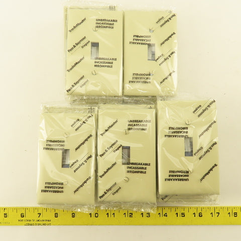 Trade Master TP1-I 1 Gang Light Switch Cover Ivory Lot Of 30