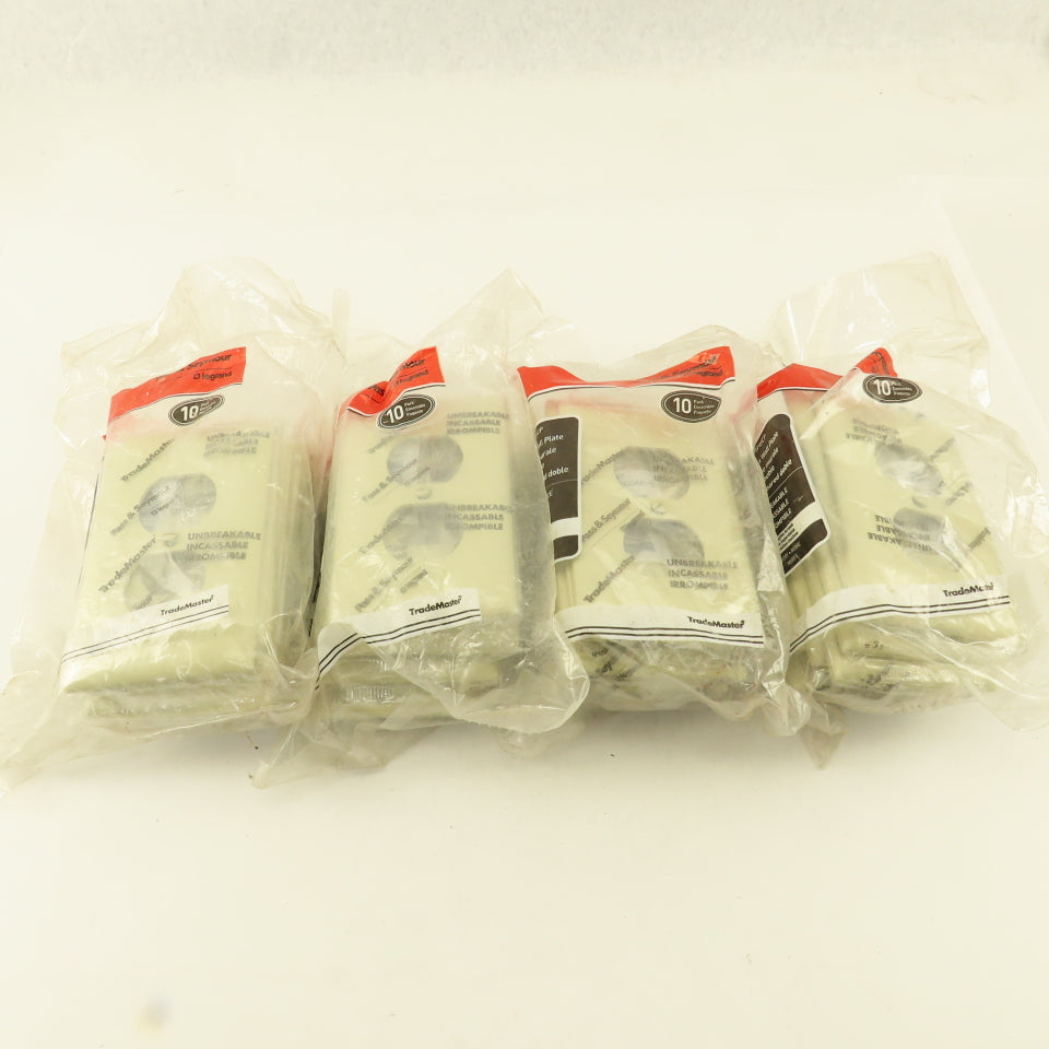 Pass Seymour TP8ICP10 1 Gang Single Duplex Outlet Wall Plat Ivory Lot Of 40