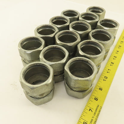 Madison Equipment L-30 1-1/2" Rigid EMT Conduit Compression Coupling Lot Of 14