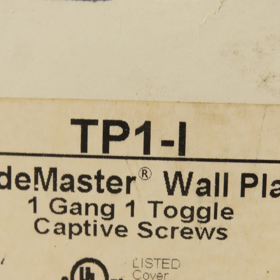 Trade Master TP1-I Unbreakable Toggle Wall Plate Cover Ivory Lot Of 25