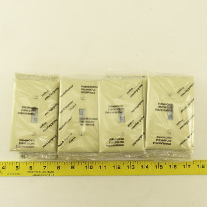 Trade Master TP1-I Unbreakable Toggle Wall Plate Cover Ivory Lot Of 25