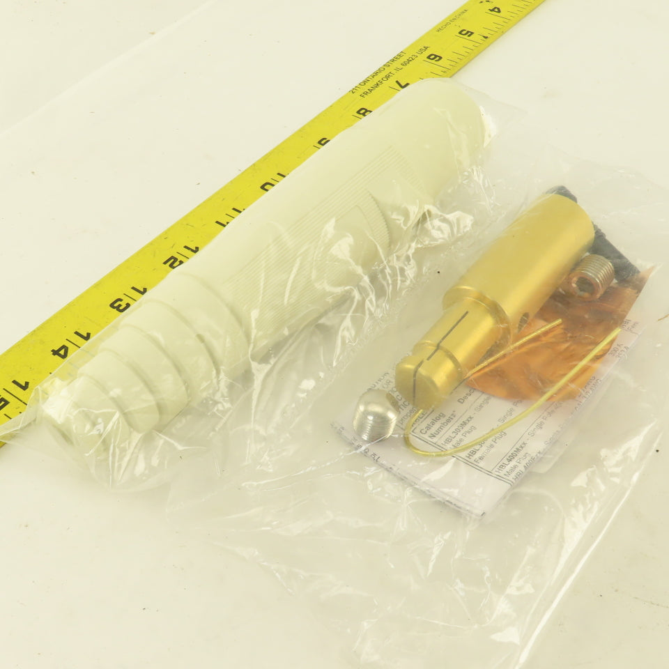 Hubbell HBL300MW 600VAC 300A Single Pole Male Plug White