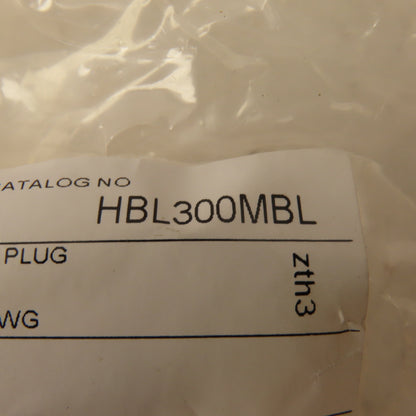 Hubbell HBL300MBL 600VAC 300A Single Pole Male Plug Blue