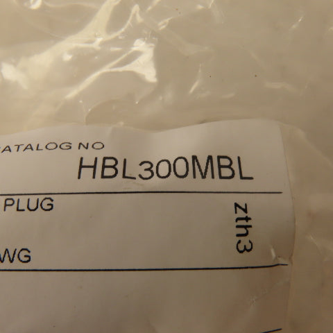 Hubbell HBL300MBL 600VAC 300A Single Pole Male Plug Blue