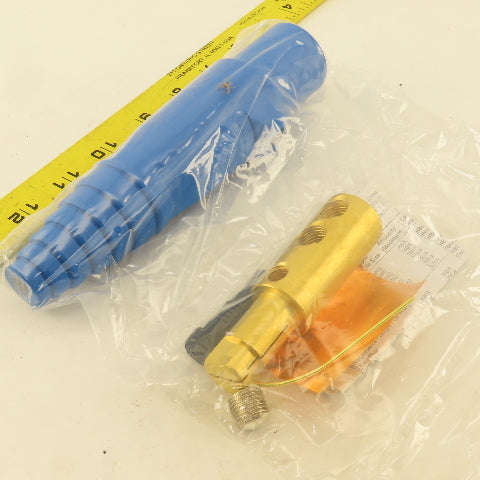 Hubbell HBL300MBL 600VAC 300A Single Pole Male Plug Blue