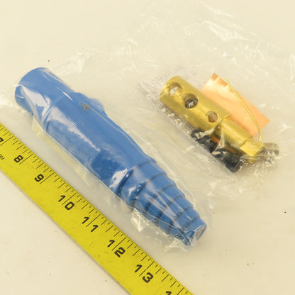 Hubbell HBL300MBL 600VAC 300A Single Pole Male Plug Blue