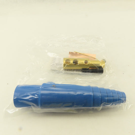 Hubbell HBL300MBL 600VAC 300A Single Pole Male Plug Blue