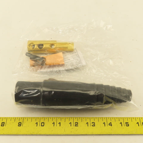 Hubbell HBL300MBK 600VAC 300A Single Pole Male Plug Black