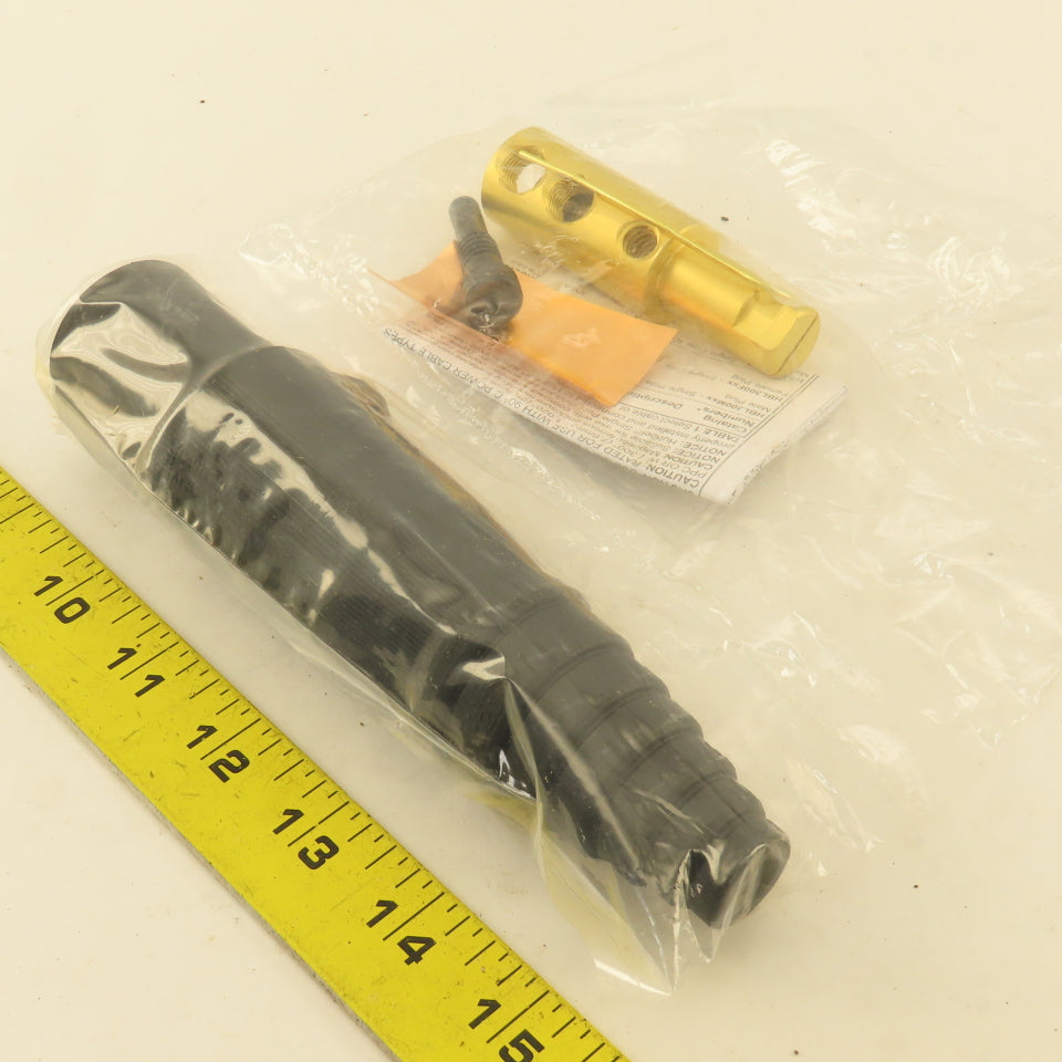 Hubbell HBL300MBK 600VAC 300A Single Pole Male Plug Black