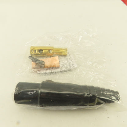 Hubbell HBL300MBK 600VAC 300A Single Pole Male Plug Black