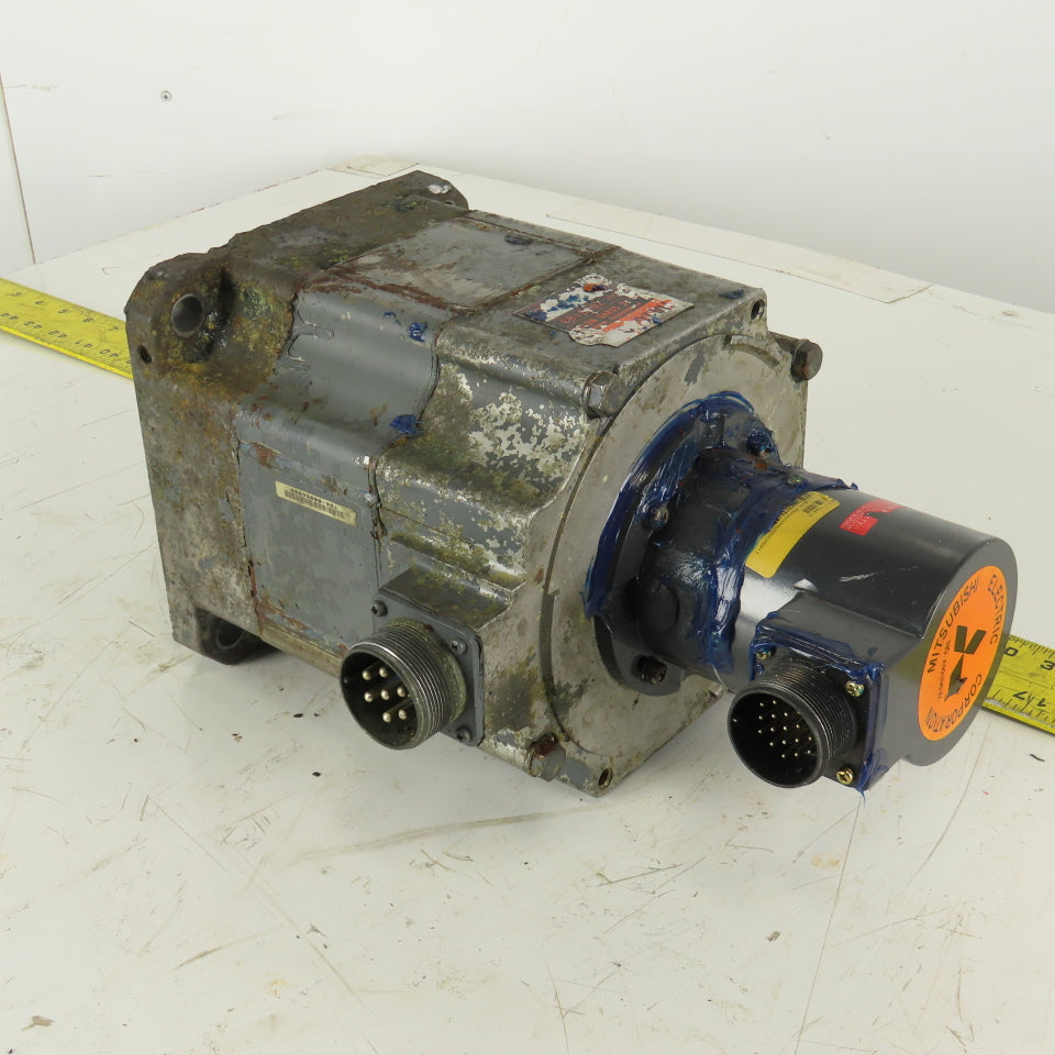 Mitsubishi HA103C AC Servo Motor 35mm Shaft Tamagawa FA-Coder