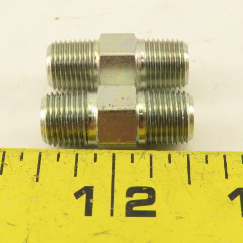 1/8"-28 (-2) Double Ended Inverted Flare Union Stainless Steel Lot Of 2