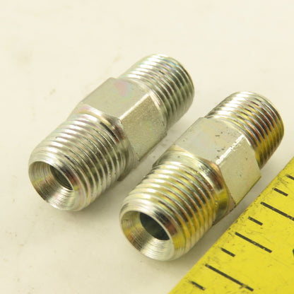 1/8"-28 (-2) Double Ended Inverted Flare Union Stainless Steel Lot Of 2