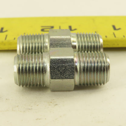 1/8"-28 (-2) Double Ended Inverted Flare Union Stainless Steel Lot Of 2