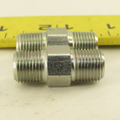 1/8"-28 (-2) Double Ended Inverted Flare Union Stainless Steel Lot Of 2