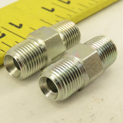 1/8"-28 (-2) Double Ended Inverted Flare Union Stainless Steel Lot Of 2