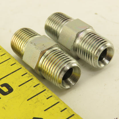 1/8"-28 (-2) Double Ended Inverted Flare Union Stainless Steel Lot Of 2