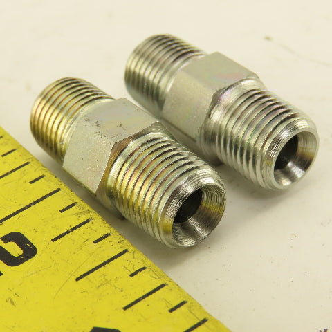 1/8"-28 (-2) Double Ended Inverted Flare Union Stainless Steel Lot Of 2