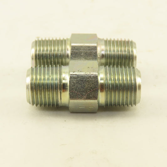 1/8"-28 (-2) Double Ended Inverted Flare Union Stainless Steel Lot Of 2