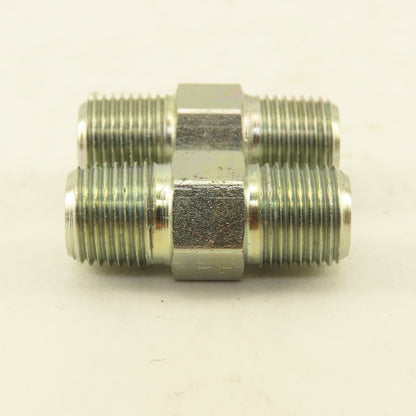 1/8"-28 (-2) Double Ended Inverted Flare Union Stainless Steel Lot Of 2