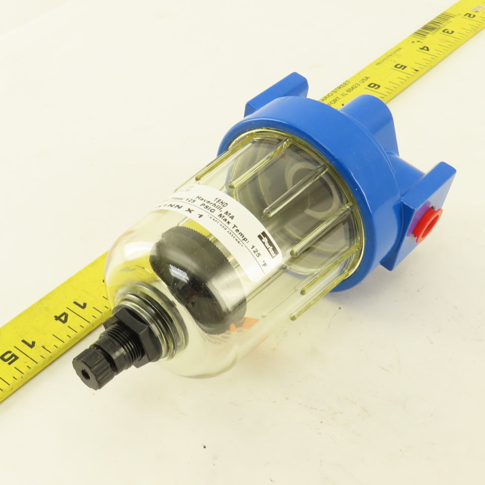 Parker QN1NN X1 1/4" NPT Polyurethane 125PSI  Compressed Air Filter Assembly
