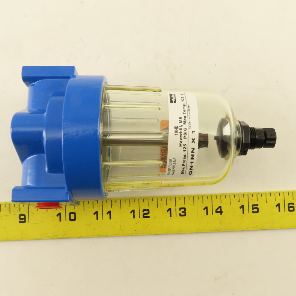 Parker QN1NN X1 1/4" NPT Polyurethane 125PSI  Compressed Air Filter Assembly
