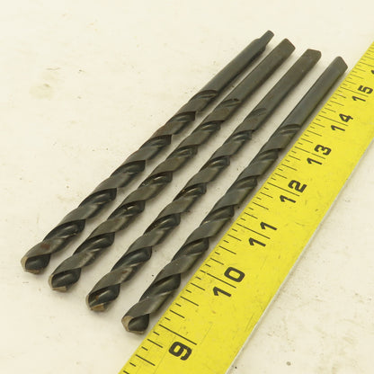 5/16" Dia. 2 Flute Twist Drill Straight Shank 118° 7" OAL Lot of 4