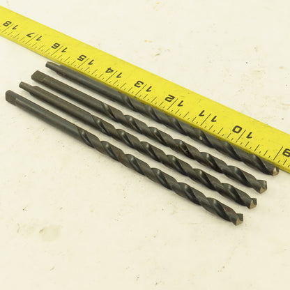 5/16" Dia. 2 Flute Twist Drill Straight Shank 118° 7" OAL Lot of 4