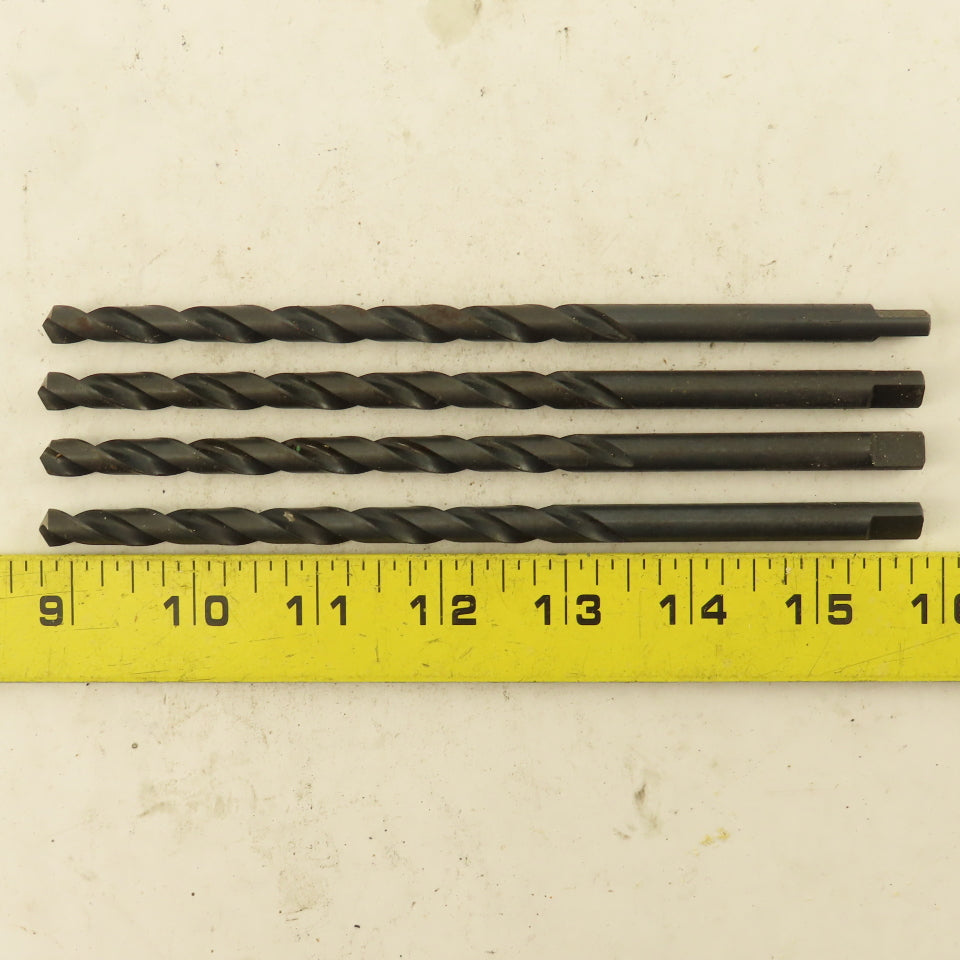 5/16" Dia. 2 Flute Twist Drill Straight Shank 118° 7" OAL Lot of 4