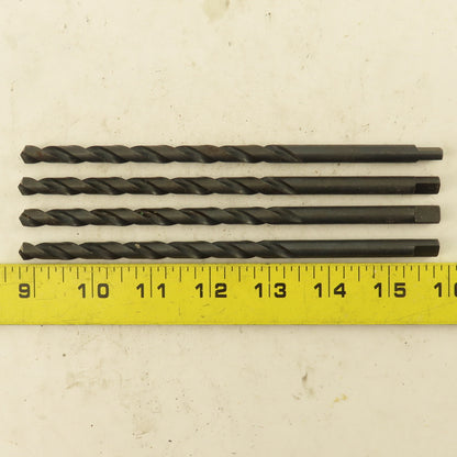 5/16" Dia. 2 Flute Twist Drill Straight Shank 118° 7" OAL Lot of 4