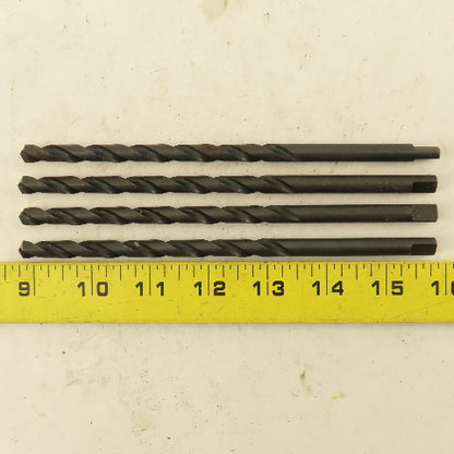 5/16" Dia. 2 Flute Twist Drill Straight Shank 118° 7" OAL Lot of 4