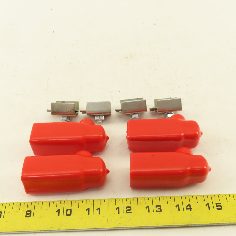 9687657 Cable Terminal Clamp & Red Boot Lot Of 4