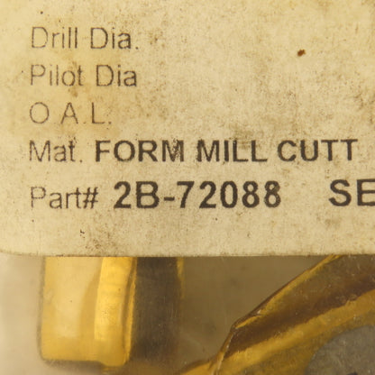 Wetmore 2B-72088 Hobbing Form Mill Cutters Set 4 Lot of 4