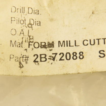 Wetmore 2B-72088 Hobbing Form Mill Cutters Set 7 Lot of 4