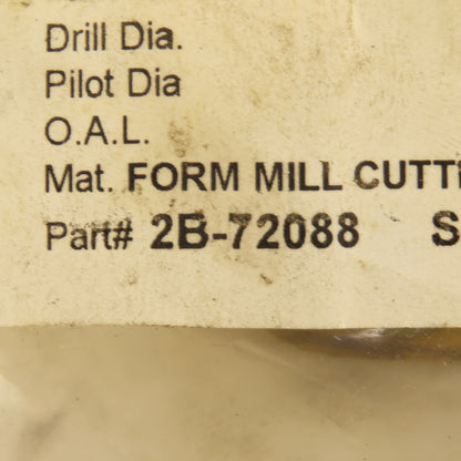 Wetmore 2B-72088 Hobbing Form Mill Cutters Set 14 Lot of 4