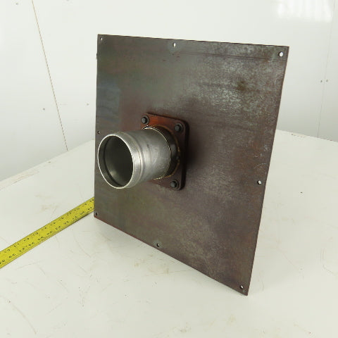 4" Pneumatic Controlled Dump Valve Dry Bulk Material 18" x 18" Mount