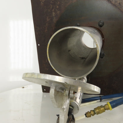 4" Pneumatic Controlled Dump Valve Dry Bulk Material 18" x 18" Mount