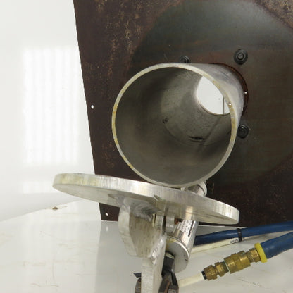 4" Pneumatic Controlled Dump Valve Dry Bulk Material 18" x 18" Mount