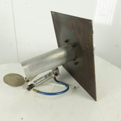 4" Pneumatic Controlled Dump Valve Dry Bulk Material 18" x 18" Mount