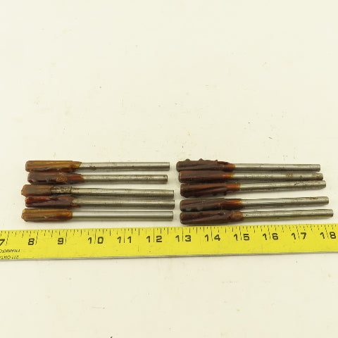 Hannibal B-B2-70166 0.393" Carbide Tipped Spiral Chucking Reamer Lot of 10