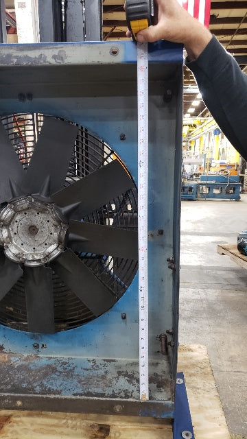 Quincy 350 Rotary Screw Air Compressor 25-1/2" Dia After Cooler Fan 230/460V 3Ph
