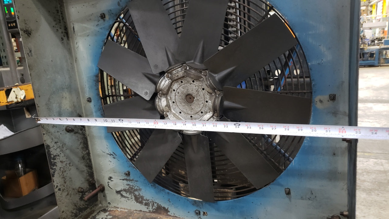 Quincy 350 Rotary Screw Air Compressor 25-1/2" Dia After Cooler Fan 230/460V 3Ph