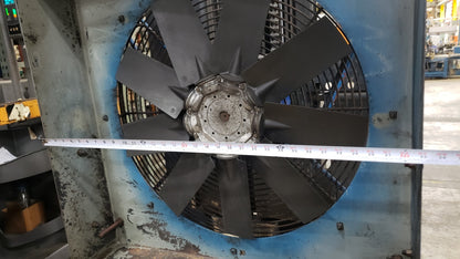 Quincy 350 Rotary Screw Air Compressor 25-1/2" Dia After Cooler Fan 230/460V 3Ph